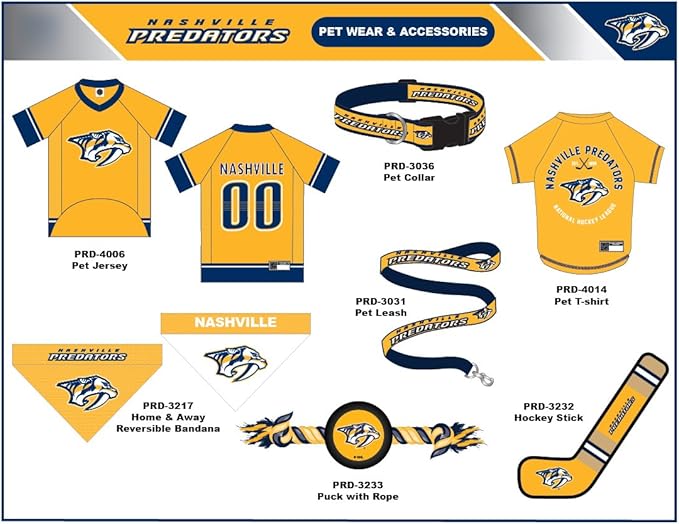 Pets First NHL Nashville Predators Puck Toy for Dogs & Cats. Play Hockey with Your Pet with This Licensed Dog Tough Toy Reward!