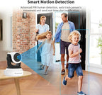 VSTARCAM Indoor Camera with Battery Powered, 2K with 360° Rotation, Human/Motion Detection with Auto Tracking, 2-Way Audio & DIY Voice, 2.4GHz WiFi Wireless, Cloud & SD Card Storage(up to 256GB)