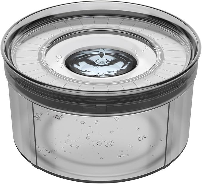 1Gallon No Spill Dog Water Bowl-3.8L Large Capacity, BPA-Free, Anti-Splash & Anti-Digging Design with Non-Slip Base for Messy Drinkers