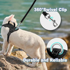 Cat Harness and Leash Set Escape Proof for Kitten Walking, Soft Adjustable Top Handle Vest Harnesses for Cats, Easy Control Breathable Reflective Small Medium Large, Black, M