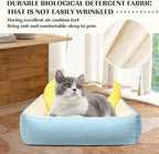 RAIN QUEEN Cat Bed, Cat Beds for Indoor Cats Washable, Orthopedic Fluffy Calming Sleeping Super Soft Plush Pet Bed for Dog and Cat with Anti-Slip Bottom (25.6" x 22.8" x 7.1")