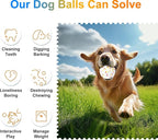 Interactive Dog Toys Ball, Automatic Moving, Bouncing Chew Toys, E-TPU Material, Suitable for Large and Medium-Sized Dogs, Used for Boredom Relief and Daily Training, USB Rechargeable (White)