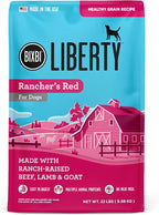 BIXBI Liberty Grain Friendly Dry Dog Food, Rancher's Red Recipe, 22 lbs - Fresh Meat, No Meat Meal, No Fillers - Gently Steamed & Cooked - No Soy, Corn, Rice or Wheat for Easy Digestion - USA Made