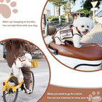 Dog Lift Harness Dog Carrier VES Harness Adjustable Leash with Small Puppy Treat Bag,Fits Most Cars,S，4-8 LBS