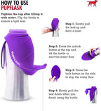 PupFlask Large Dog Water Bottle | 27 or 40 OZ Stainless Steel | Convenient Dog Drink Dispenser | Puppy Travel Water Bowl | Portable Pet Hydration Bottle | Leak Proof | Perfect Size For All Breeds
