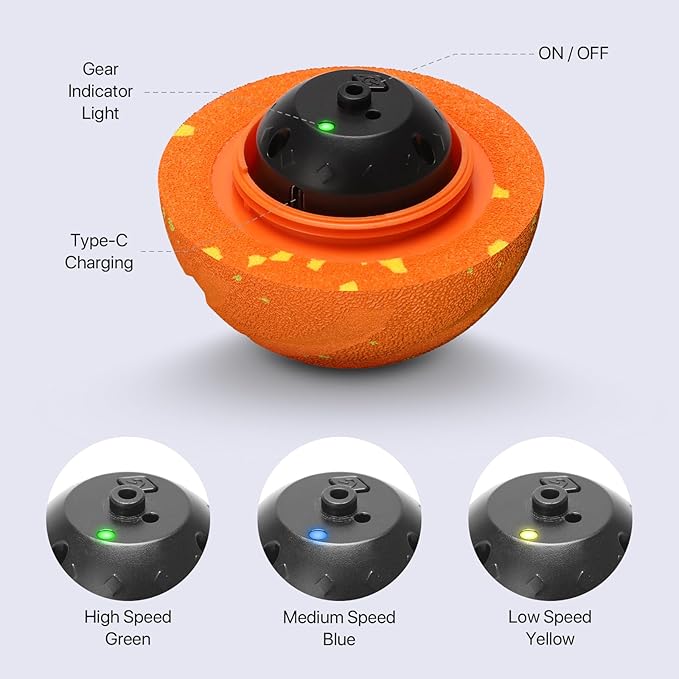 Interactive Dog Toys Balls Moving - Smart Automatic Bouncing Interactive Dog Ball, Durable Pet-Safe E-TPU, IPX7 Waterproof, Anti Boredom Dog Toys to Keep Them Busy for Large and Small Dogs(2 PACK)