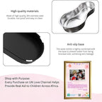 RIZZARI Automatic Pet Waterer, Gravity Stainless Steel Water Dispenser, 100% BPA-Free, Large Capacity Water Feeder for Cats and Small and Medium-Sized Dogs (Jet Black, 9L)