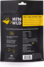 Venison Jerky Training Treats for Dogs – Elk & Deer Meat Protein Dog Treat High-Value Reward – All-Natural, No Fillers, Grain-Free, No Preservatives – 8 oz (1 Pack)