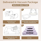 EHEYCIGA Orthopedic Dog Beds Large Sized Dog, Waterproof Memory Foam Pet Bed with Sides, Non-Slip Bottom Large Pet Bed with Washable Removable Cover, Lilac