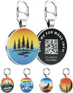 Personalized Dog Tags - Custom QR Code Pet ID Tags - Free Online Scan for Instant Pet Location Alert Email