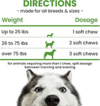 Probiotics for Dogs - Dog Probiotics with 5 Enzymes & 4 Prebiotics for Itchy Skin, Pet Probiotics lab for Digestion & Gut Support, Helps Diarrhea, Yeast Infection, Allergies & Immune System -180 Chews