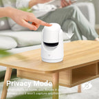 Security Camera Indoor Cam-2K 360° WiFi Cameras for Home Security,Pan & Tilt,Pet/Dog/Baby Camera with Phone app,2-Way Audio,Night Vision,24/7 Cloud & Micro SD Card Storage 1 Pack