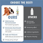 Dog Dental Spray Removes Tartar, Plaque and Freshens Breath Instantly. The Most Advanced Dental Spray for Healthy Teeth, Gums and Oral Health Care for Your Dog, Cat or Pet - 1-8 oz. Bottle