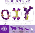 Tough Dog Toys for Aggressive Chewers 3 Pack, Indestructible Dog Toy for Large Dogs, Bacon Flavored, Keeps Dogs Busy