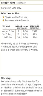 Amber NaturalZ Adizone C Herbal Supplement for Cats | Supports Healthy Inflammatory Response, Occasional Discomfort, and Normal Joint Function | Natural Aid for Active and Aging Felines