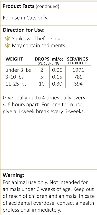 Amber NaturalZ Adizone C Herbal Supplement for Cats | Supports Healthy Inflammatory Response, Occasional Discomfort, and Normal Joint Function | Natural Aid for Active and Aging Felines