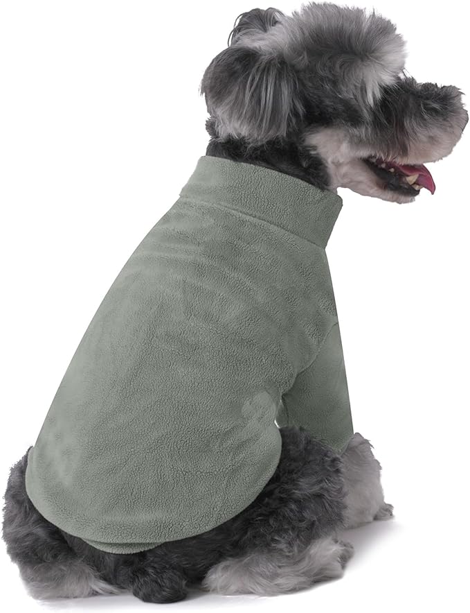 Dog Sweater, 3 Pack Dog Sweaters for Small Dogs Girl Boy, Ultra Soft Warm Puppy Clothes Dog Coat for Winter (Lt Blue+Olive+Brown, XX-Small)