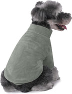 Dog Sweater, 3 Pack Dog Sweaters for Small Dogs Girl Boy, Ultra Soft Warm Puppy Clothes Dog Coat for Winter (Lt Blue+Olive+Brown, X-Large)