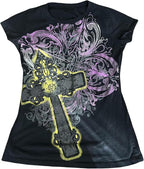 Women Y2K Graphic T-Shirts Summer Short Sleeve Punk Gothic Tee Tops Vintage 90s Aesthetic Emo Clothes Streetwear