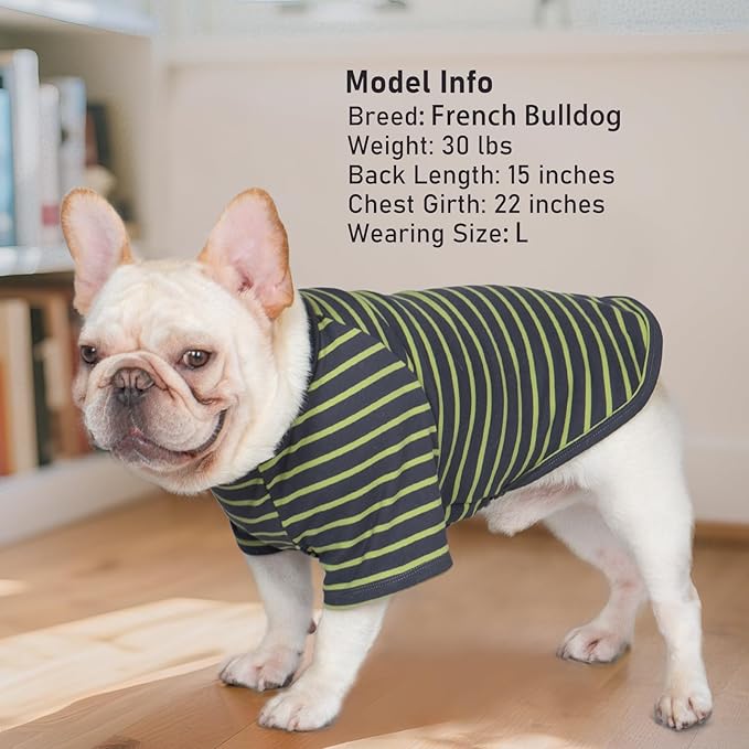 KYEESE 2Pack Dog Sweaters Lightweight Small Pet Sweaters Pullover Fleece Pets Sweater Dachshund Clothes Dog Sweaters for Small Dogs Male Soft Pets Sweatshirt Stretchy Comfort Pet Coats Dogs Clothes