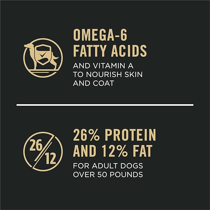 Purina Pro Plan Large Breed Dry High Protein Dog Food with Probiotics for Dogs, Beef and Rice Formula - 34 lb. Bag