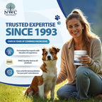 NWC Naturals Total-Biotics, Cat & Dog Probiotics for Digestive Health with Prebiotic, Unflavored Probiotic for Dogs & Cats, Supplement for Gut, Skin, Coat, Upset Stomach Relief, 365 Servings, 8 Ounces