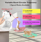 Goopow Interactive Laser Pointer Cat Toys for Indoor Cats,Cat Laser Toy Automatic for Bored Indoor Adult Cats/Kittens/Dogs,USB Rechargeable,3 Speed Modes(Gray)