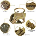 Tactical Cat Harness Escape Proof for Walking with Personalized Patches - Adjustable Cat Harness 8-20lbs Escape Proof - Soft Vest for Large Kitty with Optional Leash (Khaki)