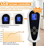 Bestio Cat Heating Pad 16 in Pet Heating Pad, Obtained MET and UL Dual Certification,Smart Thermostat Switch Adjustable from 1-24 Hours, Indoor Heated Electric Pet Bed for Cats Dogs - Gray