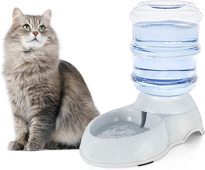 Pet Water Dispenser Station for Large Dogs and Cats,1 Gallon/3.8L Gravity Automatic Feeder, Cat Dog Water Fountain, Dog Water Bowl Dispenser,Large Breed Dog Drinking Fountain