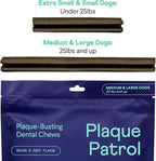 Finn Plaque Patrol Dental Chews | Triple-Action Defense Against Plaque, Tartar, and Bad Breath | for Medium/Large Dogs, 25+ lbs