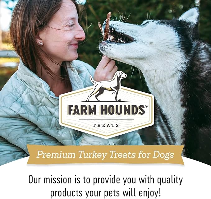 Farm Hounds - Turkey Strips - Premium Natural Jerky for Dogs - from 100% Humanely Raised Turkey - Break-to-Size - Great for Training & Treats - No Added Fillers - Made in USA - 4.5 oz - 2 Pack