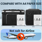 Petskd Extra Large Cat Carrier for 55LBS Pet Car Travel with Litter Box, 24"x17"x17" Soft Large Cats or Medium Dog Carrier with 5 Breathable Mesh Windows and Locking Zippers for Long Distance(Black)