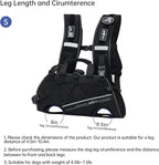Dog Backpack Carrier for Small Dogs,Dog Lift Harness,Adjustable Padded Breathable Straps, Disabled, Joint Injuries, Arthritis, Loss of Stability,S(4.5-7.5LBS)