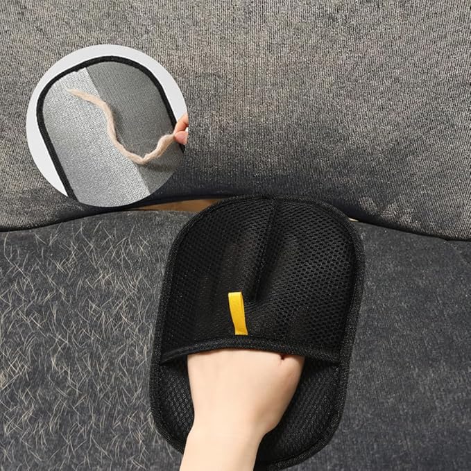 6 Packs Pet Hair Remover Glove, High-Efficiency Removal Pet Hair, Reusable Cat & Dog Hair Remover for Carpets, Clothing, car Cushions, Sofas, pet beds, Furniture, Cat Grooming Gloves