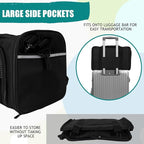 Top tasta Dog Cat Carrier Pet Carriers for Small Medium Large Cats Dogs Carrier Soft Sided Small Puppy Dog Carrier Portable Foldable Airline Approved Dog Cat Travel Carrier Black Medium