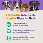 Halo Holistic Vegan Dog Food, Plant-Based Recipe with Kelp, Dry Dog Food, Complete Digestive Health, Kibble for Adult Dogs, 3.5 lb Bag