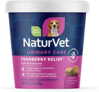 NaturVet – Cranberry Relief Plus Echinacea – Helps Support a Healthy Urinary Tract & Immune System – 60 Soft Chews