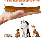 Pork Chomps Roasted Pork Skin Dog Chews, 6-inch Rib Shapes, 10 Count