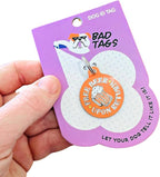Personalized QR Code Dog Tags - Choose from 25+ Tag Designs - QR Code Links to Your Profile - Unique, Cute, Funny, Sassy Pet ID Tag (Free Beer Upon Return with Mug, Large (1.25 inch))