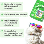 Cat Calming Treats Natural Anxiety Relief for Indoor Cats Stress & Travel Storm Separation Support Helps with Vet Visits, Grooming & Loud Noises Soothing Behavior Aid 100 Yummy Chews