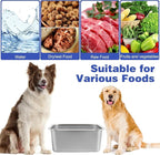 2 Gallons Large Dog Water Bowl, Stainless Steel Metal Dog Bowls, Large Capacity Pet Food Bowl Water Dish for Indoor and Outdoor Universal for Medium Dogs 12.6''×8.7''×5.9''