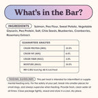 Dog Treats Jerky Snack Bars, Variety 3-5 oz Bags, Training Treats, Natural Superfood Grain Free, Real Salmon, Chicken, Beef, Superfoods, Corn & Soy Free