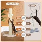 36 Inch Tall Cat Scratching Post – Sisal Cat Scratcher for Indoor Cats, Large Vertical Scratch Post, Sturdy Cat Scratch Pole Tower, Modern Cat Furniture for Kittens & Adults (Beige)
