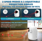 Laser Cat Toys for Indoor Cats, [2025 Newly Upgraded] Automatic Laser Pointer Interactive Toys for Bored Indoor Adult Cats/Kittenes, Real Trajectory Motion Activated Cat Laser Toy Rechargeable