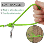 Reflective Cat Leash -30FT Cat Cable Out Escape Proof Walking Leads Yard Long Durable Safe Leash Traning Play Outdoor for Puppies/Kittens/Small Animals(Green)