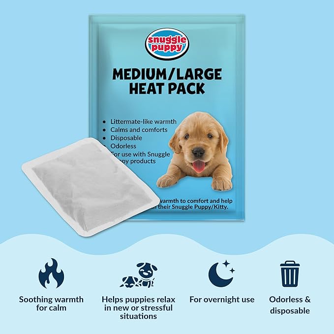 Original Snuggle Puppy Toys - Heartbeat Puppy for Dogs - Pet Anxiety Relief and Calming Aid - Comfort Dog Toys for Behavioral Training