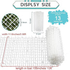 Zopeal 13ft Cat Repellent Mat with 12 Ground Stakes 12 Zip Ties, Spikes Deterrent Mat Keep Dog Off Couch for Indoor Outdoor Keep Pet Off Yard Garden, 158 x 12 Inch/1 Roll