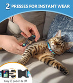 Halypet Cat Harness and Leash Set, Escape Proof [3 in 1 Adjustable & Lightweight] Cat Harness, Safe Kitten Harness for Cats Soft Comfortable, Easy to Wear, Walking Outdoor Travel, Small