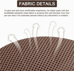 Cat Harness and Leash Set, Upgraded Escape Proof Adjustable Vest with Lead for Large Cat Small Dog Puppy Outdoor Walking, Soft Breathable Mesh Jacket with Reflective Strips for Dark Night L Brown